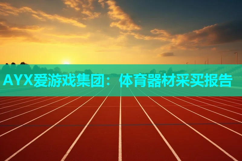 AYX爱游戏集团：体育器材采买报告