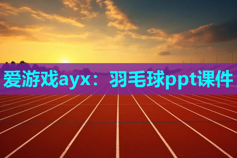 爱游戏ayx：羽毛球ppt课件