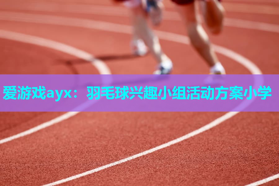 爱游戏ayx：羽毛球兴趣小组活动方案小学